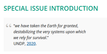 Special issue of the journal Sustainable Development: The poverty‐inequality‐environment frontier in the age of the crises