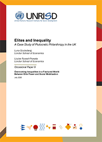 Elites and Inequality: A Case Study of Plutocratic Philanthropy in the UK