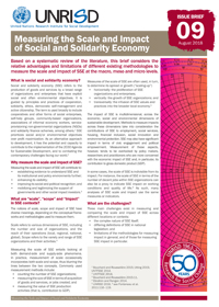 Measuring the Scale and Impact of Social and Solidarity Economy